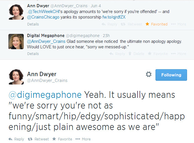 Ann Dwyer Tweet