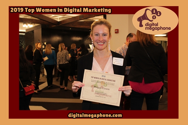 Megan Clasen 2019 Top Women in Digital Marketing Awards Celebration