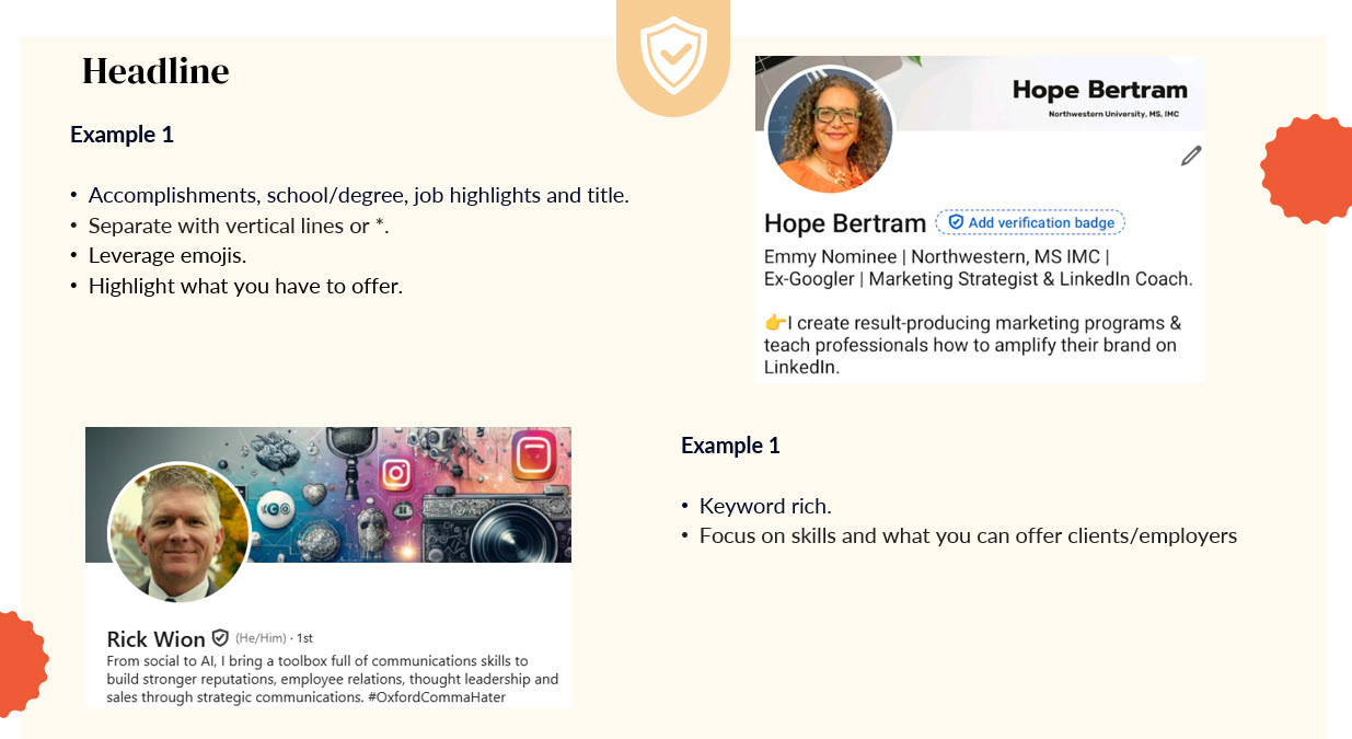 LinkedIn headline Examples